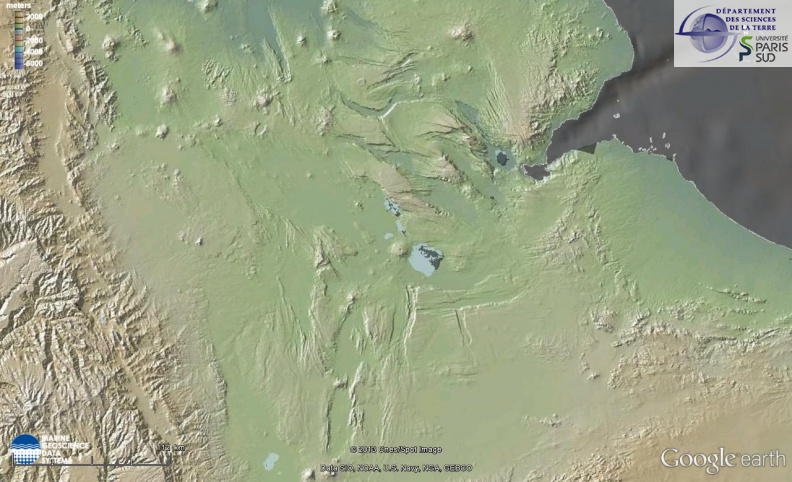 Northen part of the East african graben system and  trough of Afars.